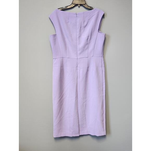 NWOT Ann Taylor Square Neck Cap Sleeve Sheath Dress 14 - Picture 2 of 4